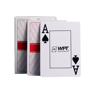 WPT赛事专用耐折扑克扑克牌磨砂大字塑料PVC加厚材质防水耐磨德州