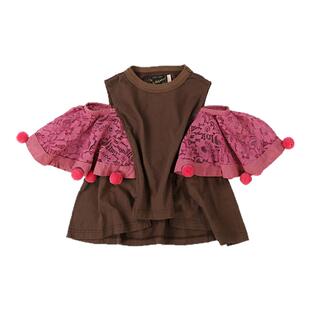 6折■D9!LENFANCE 现货 Go to hollywood 25SS儿童裙摆上衣背带裤