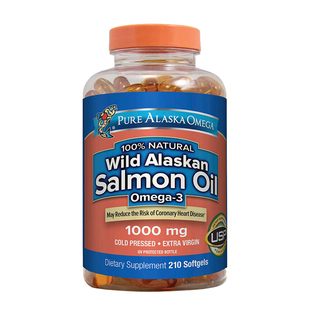 Pure Alaska Omega阿拉斯加三文鱼油omega3深海鱼油含DHA软胶囊