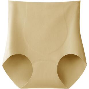 夏季冰丝女生内裤无痕高腰收腹抗菌裆收小肚子提臀薄款三角短裤头