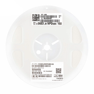 原装正品0603贴片电容16pF(160) ±5% 50V NP0 CC0603JRNPO9BN160