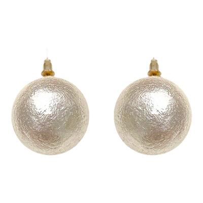 赵露思同款棉花珍珠耳环2025新款