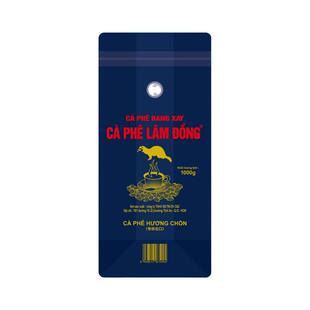 CA PHE LAM DONG原装进口越南罗布斯塔醇香咖啡豆 1KG装 商用豆