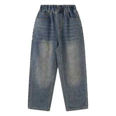 ei童装儿童牛仔长裤直筒裤