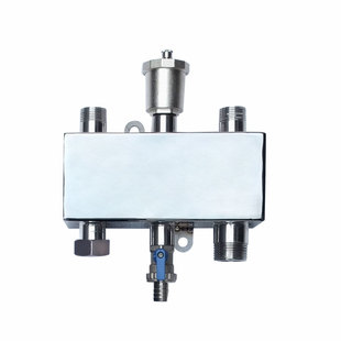 地暖耦合罐不锈钢304去藕罐壁挂炉专用混水缸6分外丝