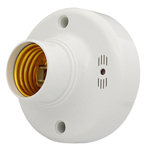 声光控开关灯座楼道感应延时家用E27螺口明装LED自动声控节能灯头