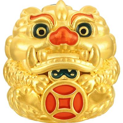周生生貔貅黄金转运珠串珠