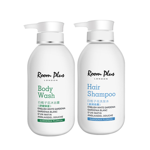 roomplus隆帕斯沐浴露洗发水套装控油蓬松舒缓滋润栀子花持久留香