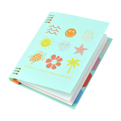 KACO活页本笑脸SMILEYWORLD联名款可拆卸活页纸B5本子磨砂外壳高颜值考研记事本手账本不硌手活页夹笔记本b5