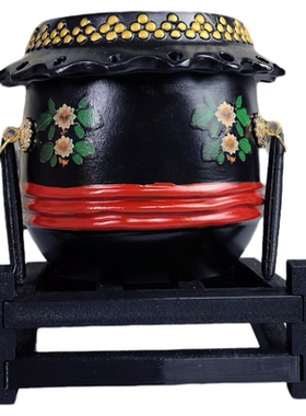 树脂南狮鼓摆件桌面装饰