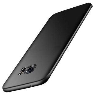 适用三星S7 S7edge手机壳S6 S6edge保护套SM-G9300 G9350 G9200 G9250硅胶全包防摔磨砂黑色男女手机套软壳