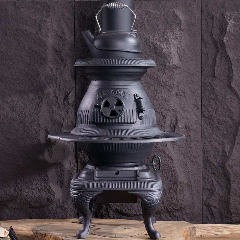 纽波特FS801A加厚铸铁真火燃木家用户外壁炉烧煤烧柴别墅取暖器