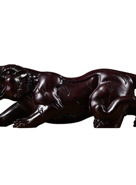 花梨木老虎摆件雕刻工艺品