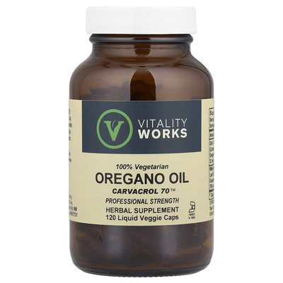 Vitality Works牛至油香芹酚草本抗强菌免疫呼吸道