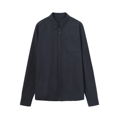 THESOONG/极简黑白色长袖衬衫