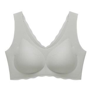 奥维丝丽内衣女大胸显小背心无痕聚拢上托无钢圈美背舒适透气文胸