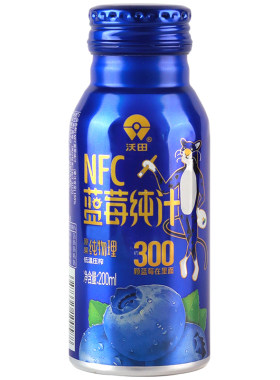 沃田蓝NFC蓝莓汁不加糖纯果蔬汁