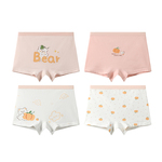 芬腾可安儿童内裤女童纯棉平角裤中大童宝宝四角短裤不夹屁屁抑菌