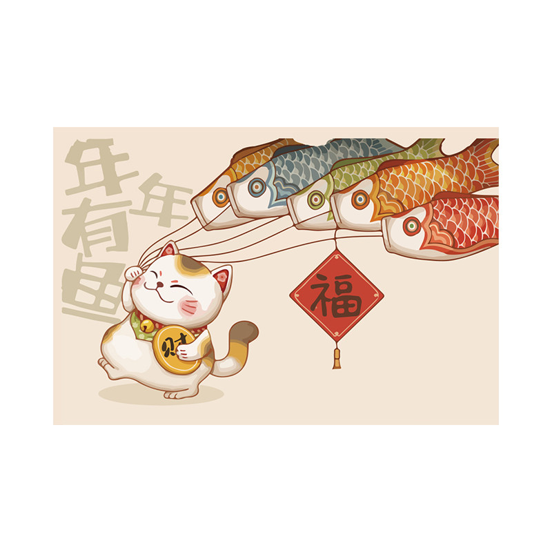 厨房可爱猫咪防油贴纸
