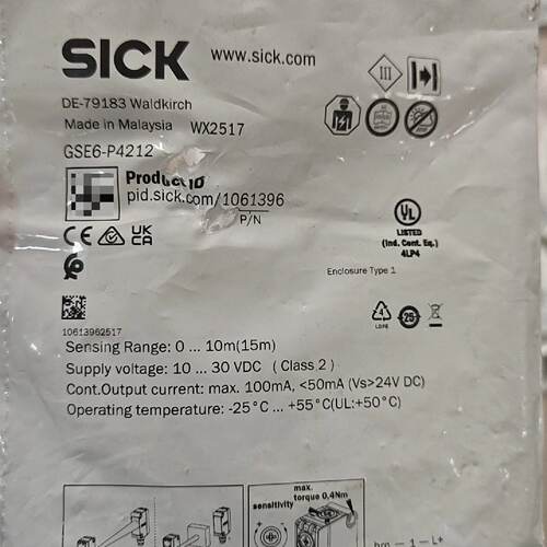 溢价-西克SICK光电传感器GSE6-P4212，，订