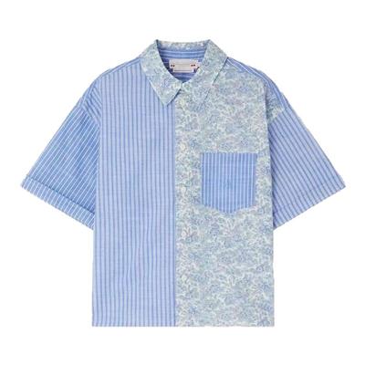 小樱桃花式上衣衬衫淑女田园短袖