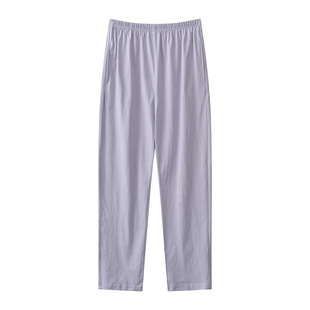 纯棉睡裤女士长裤夏季薄款宽松直筒大码全棉春秋款家居裤子可外穿