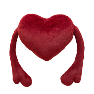 结婚喜庆红色简约毛绒抱枕2025新款客厅沙发床头靠垫枕头装饰礼物