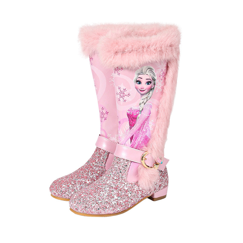 女童雪地靴冬季新款加绒加厚保暖