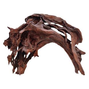 二马61-80cm精品鱼缸造景沉木树森林 沉木大号火焰龟爬台 拱桥形