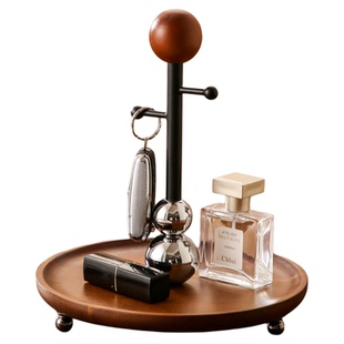 中古风钥匙收纳架子玄关装饰收纳盒鞋柜装饰品摆件首饰收纳置物架