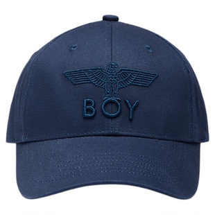 BOYLONDON夏季男女同款藏青鸭舌遮阳潮牌时尚百搭朋克帽子N90030