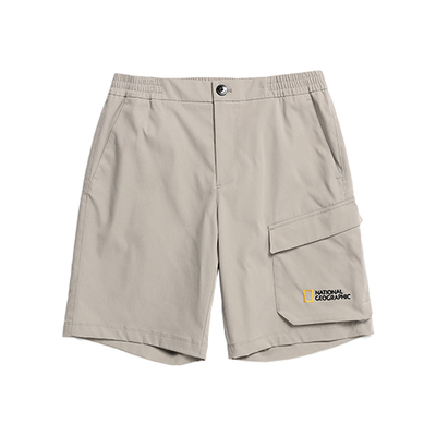 国家地理户外机能短裤精致织带细节单口袋设计夏季