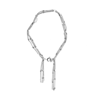 闪光星辰925纯银流苏手链饰品