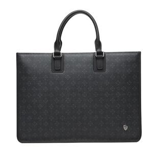 七匹狼男士公文包正品通勤商务电脑高档pvc男包手提包男款大容量