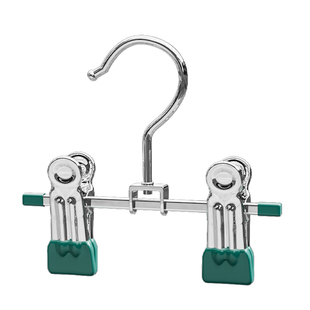 裤架裤夹子家用无痕强力挂裤子专用衣架多功能收纳不锈钢挂钩夹子