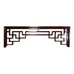 玄关挂落门楣吊顶雕花板过道隔断门头雕花中式角花实木花格镂空