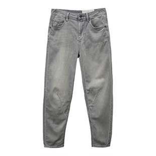 弹力灰色牛仔裤男女潮流锥形裤ABLE JEANS牛子裤休闲九分裤春夏秋