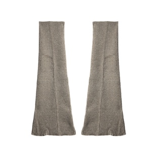 SS2L秋冬加厚保暖微喇叭针织堆堆袜套简约雪地靴腿套叠穿小腿袜