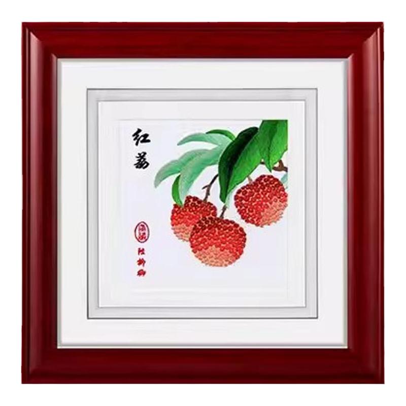 品粤刺绣挂画装饰摆件广绣粤绣