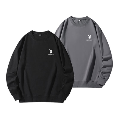 PLAYBOY男长袖卫衣春秋纯棉加绒