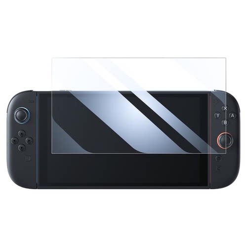 HONCAM switch2高清钢化膜适用于任天堂NS2新版游戏主机屏幕全屏贴膜ns配件保护贴保护膜防指纹防摔防刮花