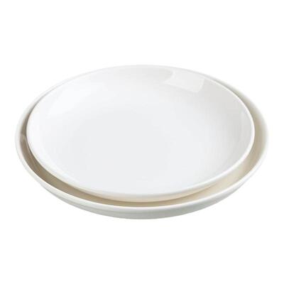 大盘子家用菜盘10英寸2026新款4个装加厚盘 陶瓷深盘网红创意餐盘