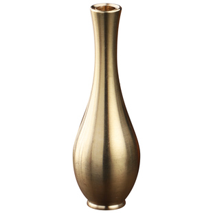 花瓶迷你小号黄铜香炉香插香茶道桌面配件装饰干花器禅意日式花插