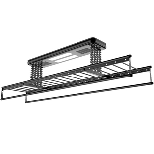 2.8米固定杆电动晾衣架家用阳台烘干智能遥控升降加长直杆不伸缩