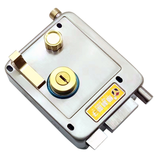 外装门锁三保险防盗防撬不锈钢门锁防盗门锁老式铁门C级叶片锁芯