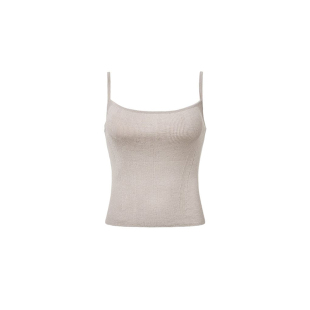[AMOMENTO]  25SS Knit Sleeveless Top 2025新款纯色吊带背心女