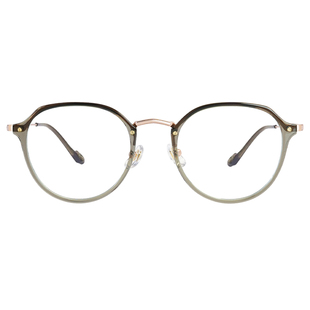 【42】冰透生椰茶小框方圆脸眼镜女韩系超轻钛时尚复古近视眼镜