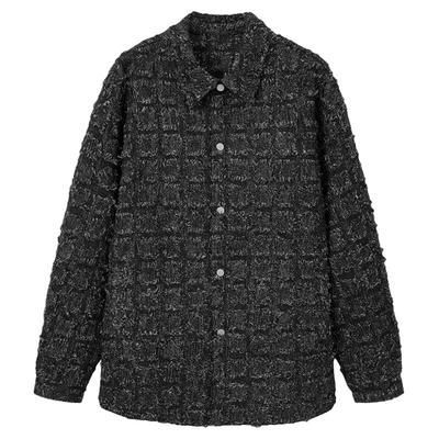 商场同款流石男装花呢短款夹克潮