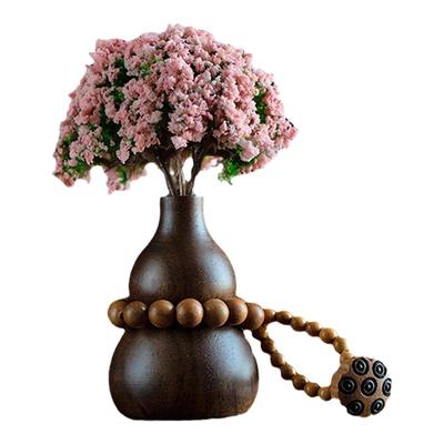 葫芦檀木汽车摆件定制刻字出风口