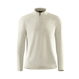 hotsuit后秀长袖t恤男士2026冬季半拉链格粒绒户外抓绒保暖打底衫